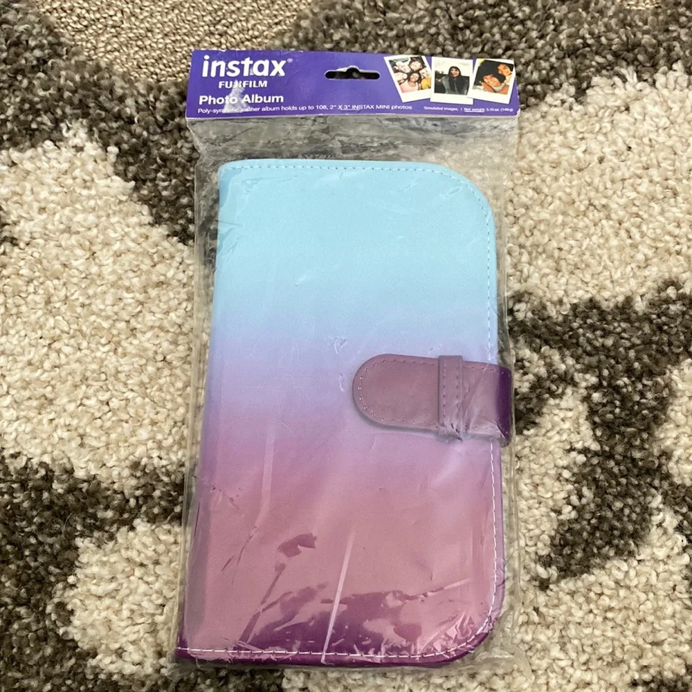 NWT. Ombré Instax Photo Album (Holds 108).